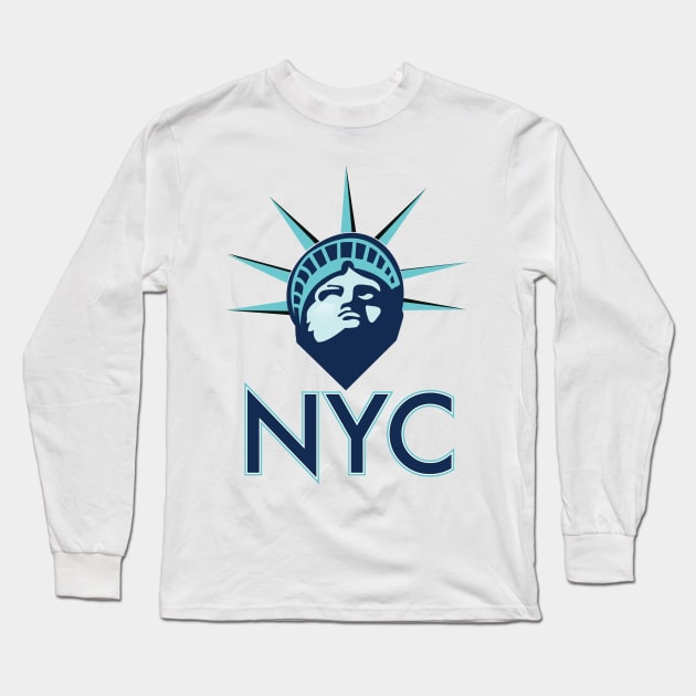 NYC Liberty Long Sleeve T-Shirt by nickemporium1